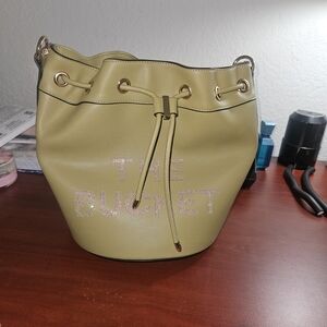 The Bucket Olive Shoulder Bag